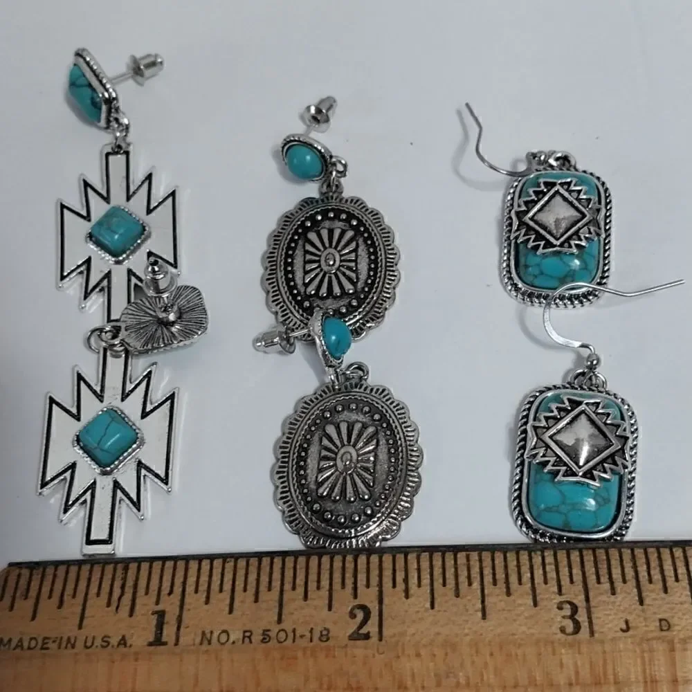 3 Sets of Southwest Earrings...